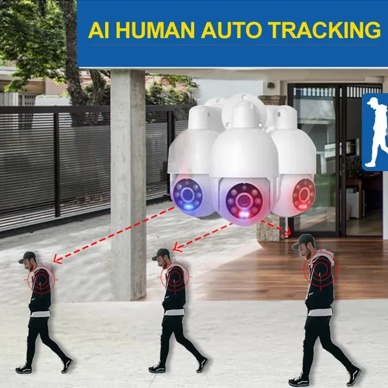 레드 블루 라이트 사운드 알람 H265 8채널 8MP  - Outdoor Lighting Track 리뷰 및 가격