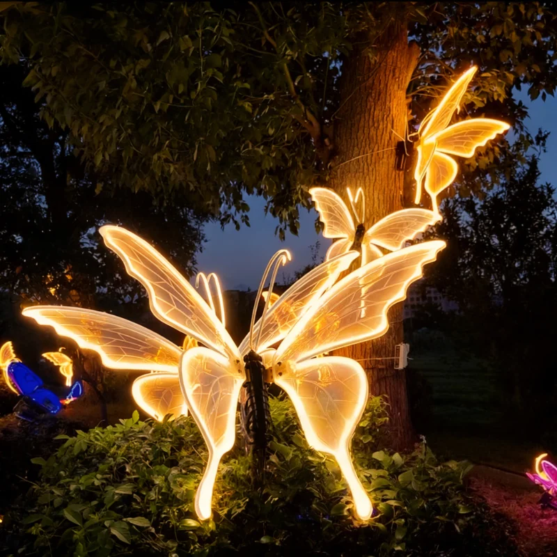1개입, 12V LED 야외용 모형 나비 조명, 축제, - Outdoor Lighting Effects 리뷰 및 가격